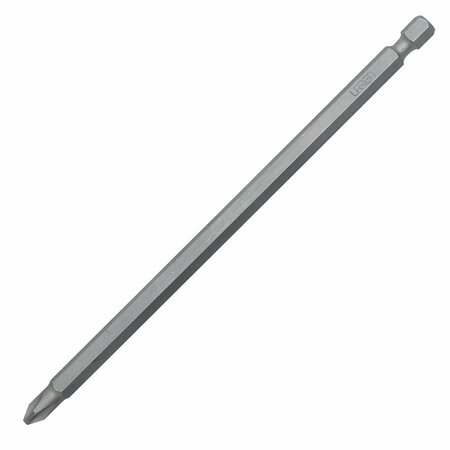 URREA Urrea Industrial Grade Phillips Power Bit, , 6"L X 1/4", #2 Tip, 1/4 Hexagon Drive 12062